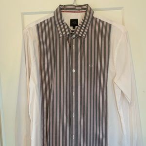 Armani exchange button down shirt xL